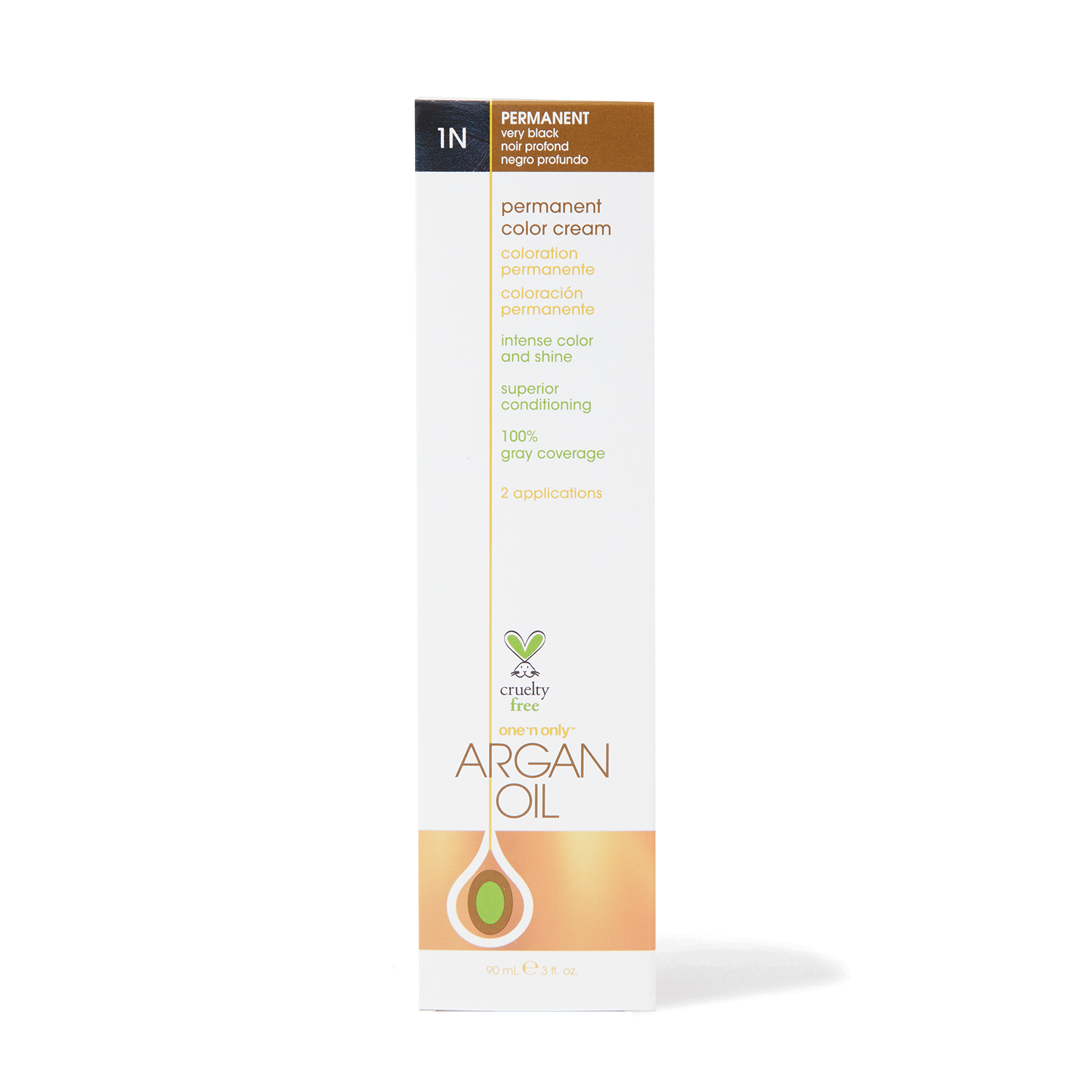 One 'n Only Argan Oil Permanent Color Cream 1N Very Black