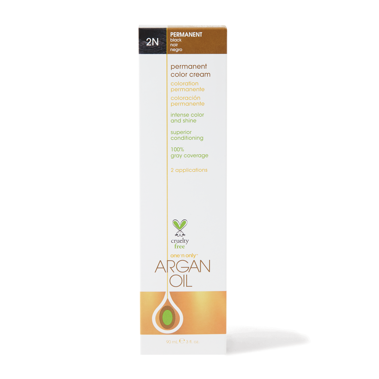 One 'n Only Argan Oil Permanent Color Cream 2N Black