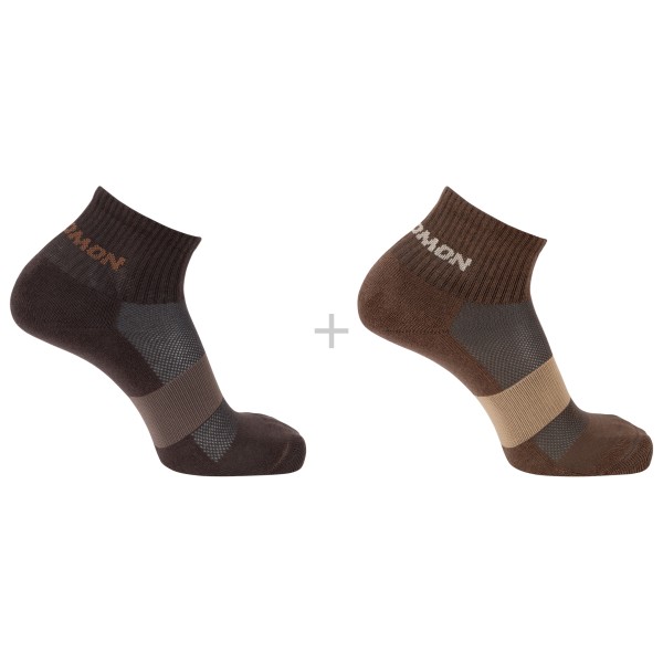 Salomon - Evasion Ankle 2-Pack - Multifunktionssocken 42-44 | EU 42-44 braun