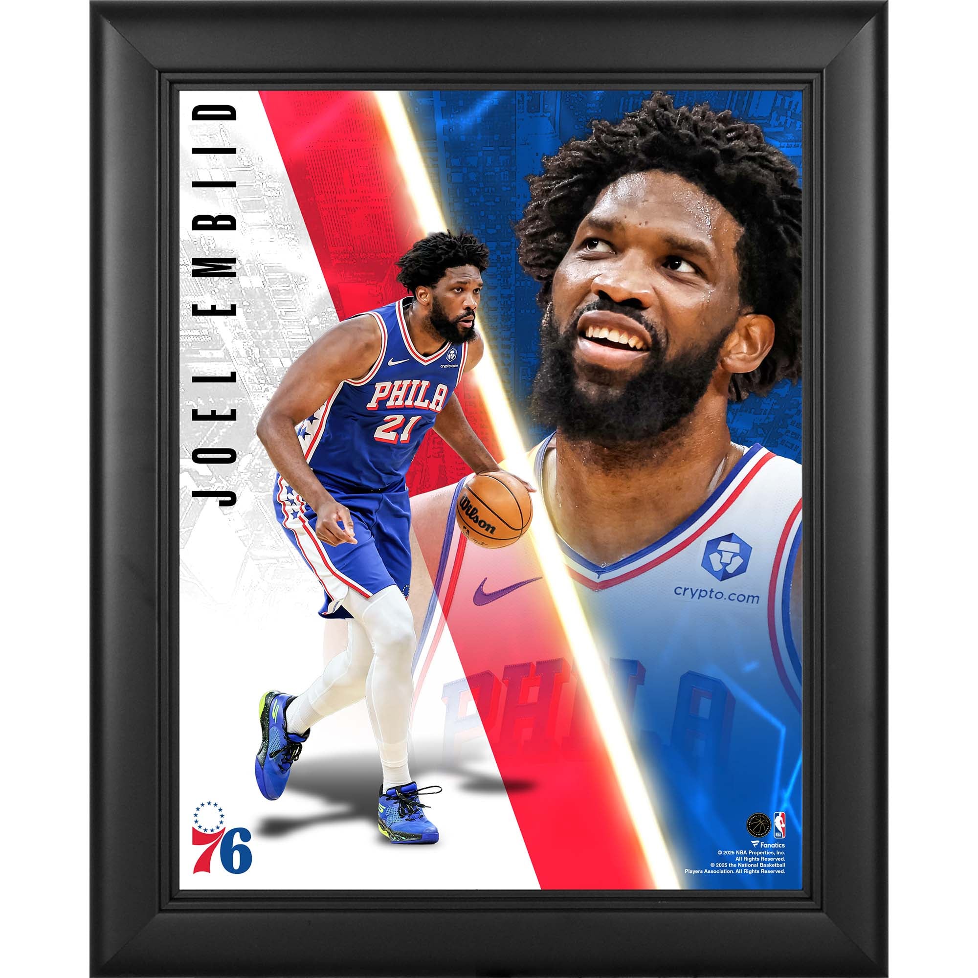 Joel Embiid Philadelphia 76ers Gerahmte 13" x 16" Radiance Collage