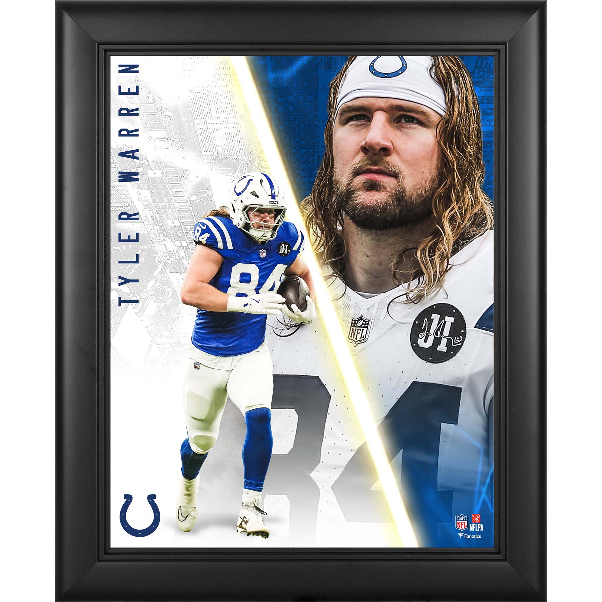 "V106832 COLT Tyler Warren Indianapolis Colts Gerahmte 13" x 16" Radiance Collage 84 Tyler Warren UNS FR NFL PF53 COLLAGE 45995 COLPHO PF53FB0037 #36" Image