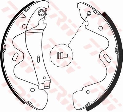Trw Bremsbackensatz [Hersteller-Nr. GS8483] für Auto Union, Nissan
