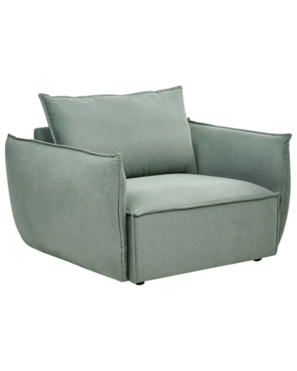 Fauteuil en tissu vert H78