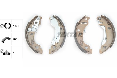Textar Bremsbackensatz [Hersteller-Nr. 91049200] für Lancia, Fiat Image