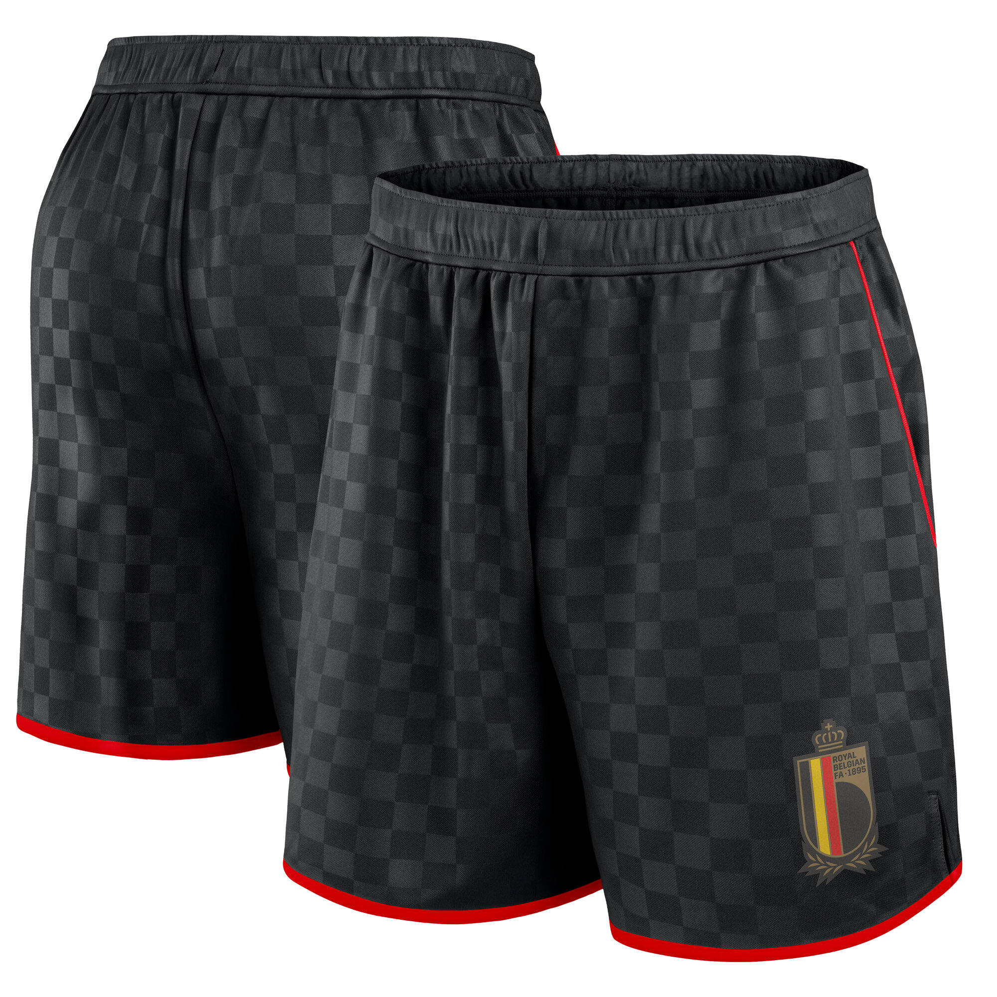 "Belgien Retro-Shorts – Schwarz – Herren" Image