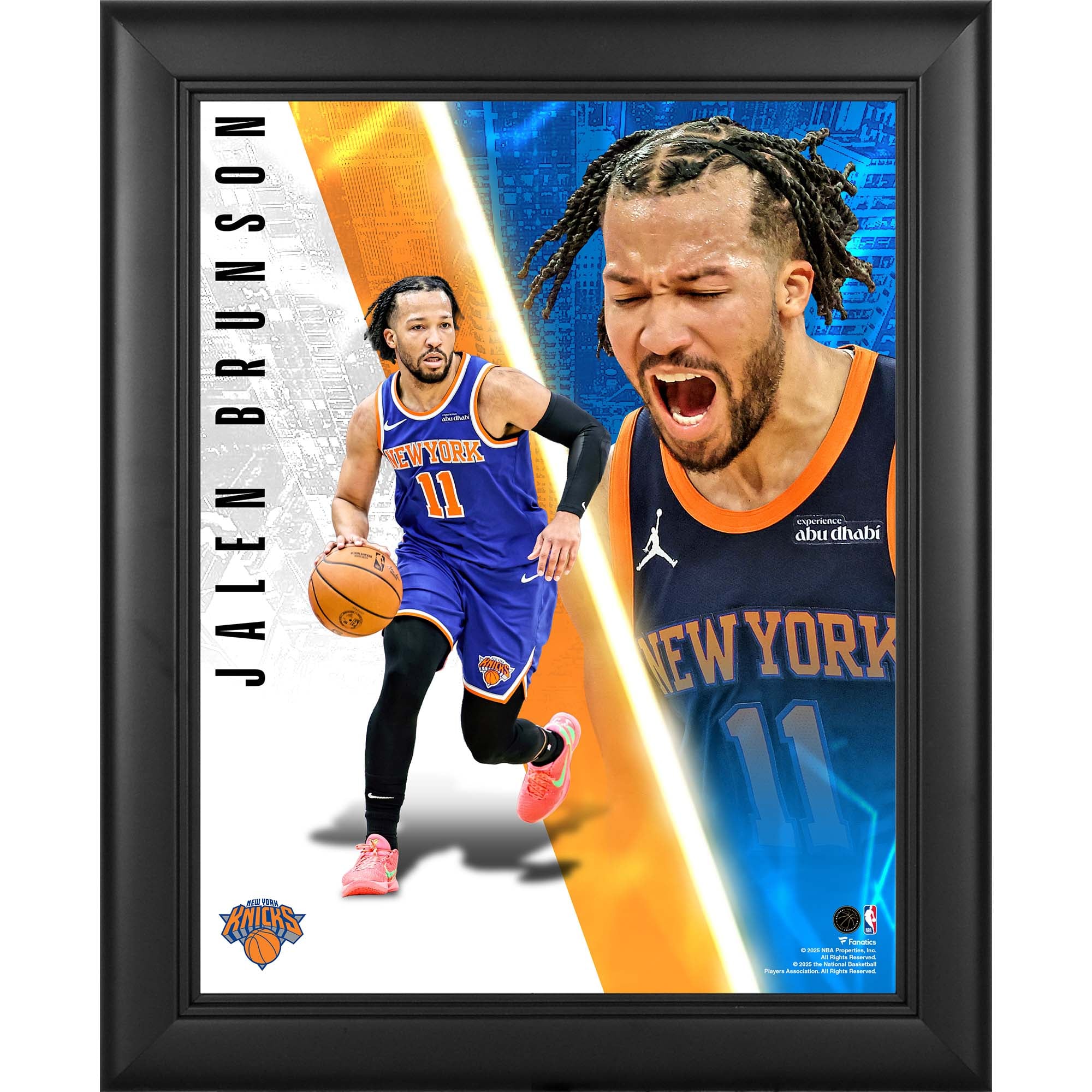 V106832 Knicks Jalen Brunson New York Knicks Encadré 13" x 16" Collage Radiance 11 Jalen Brunson UNS FR NBA PF53 COLLAGE 45993 COLPHO - No Gender Taille: No Size