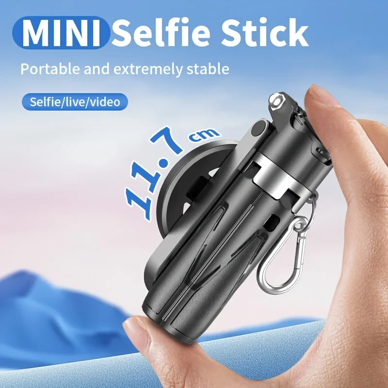 P15MINI Magnetischer Selfie-Stick-Stativ für mobile Fotografie, Vlog-Aufnahmen, tragbares Reise-Einbeinstativ mit Fernbedienung Image