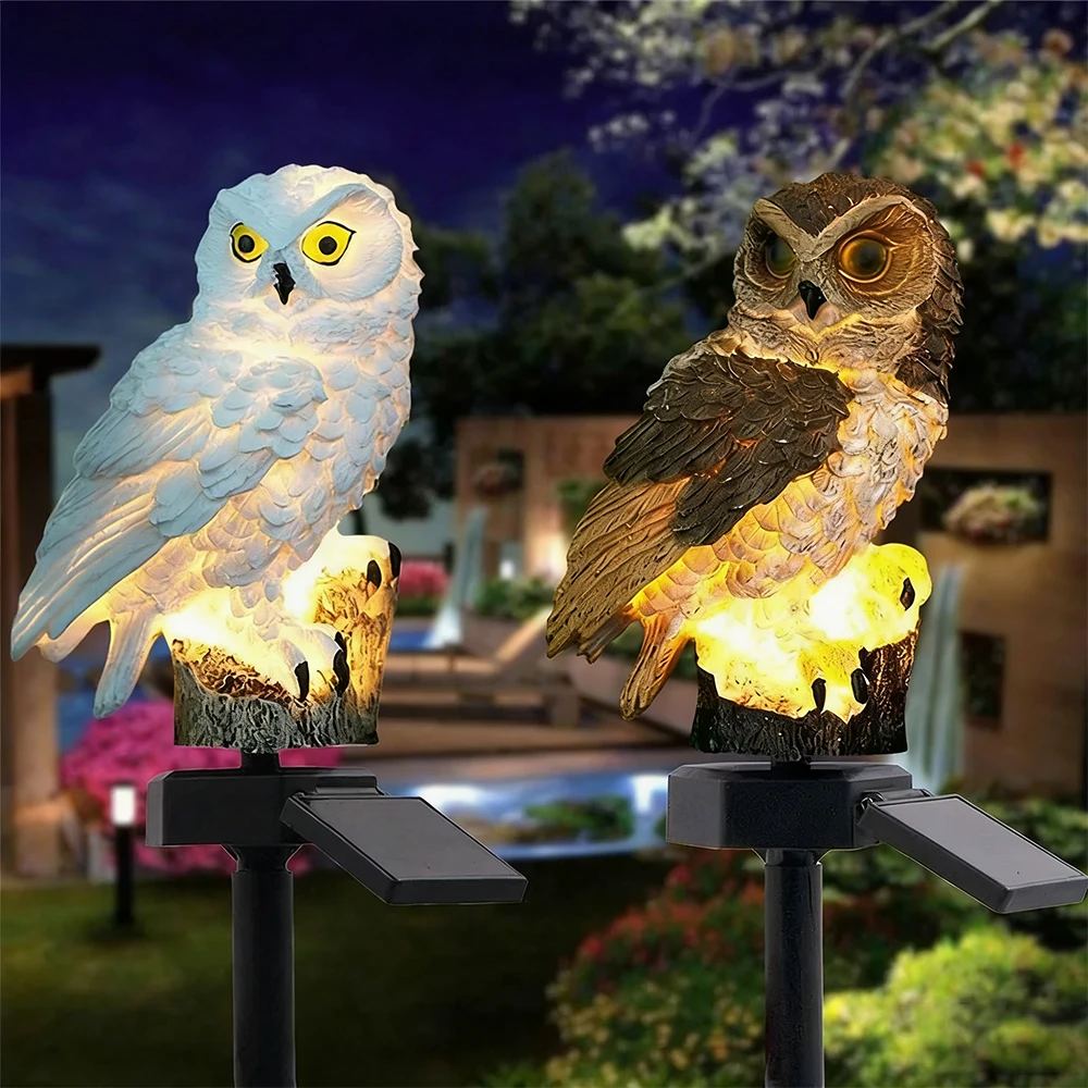 Outdoor Solar Lampe Eule Tier Garten Lichter Angetrieben Solar Led Licht Wasserdicht Landschaft Beleuchtung Pathway Yard Rasen Garten Dekor