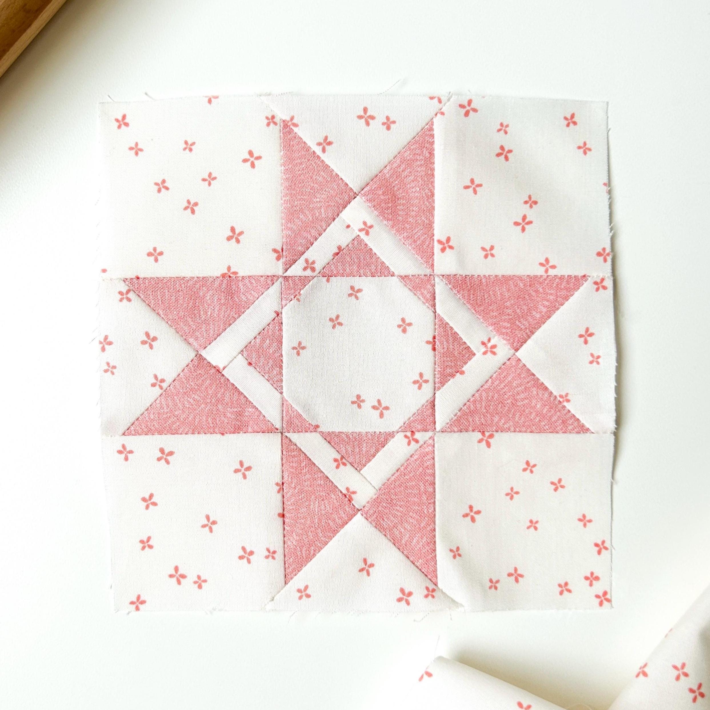 Modello per blocco trapunta FPP Homeward Star, Foundation Paper Piecing, blocco trapunta stella, taglio preciso, Ohio Star, modello di cucito PDF, blo