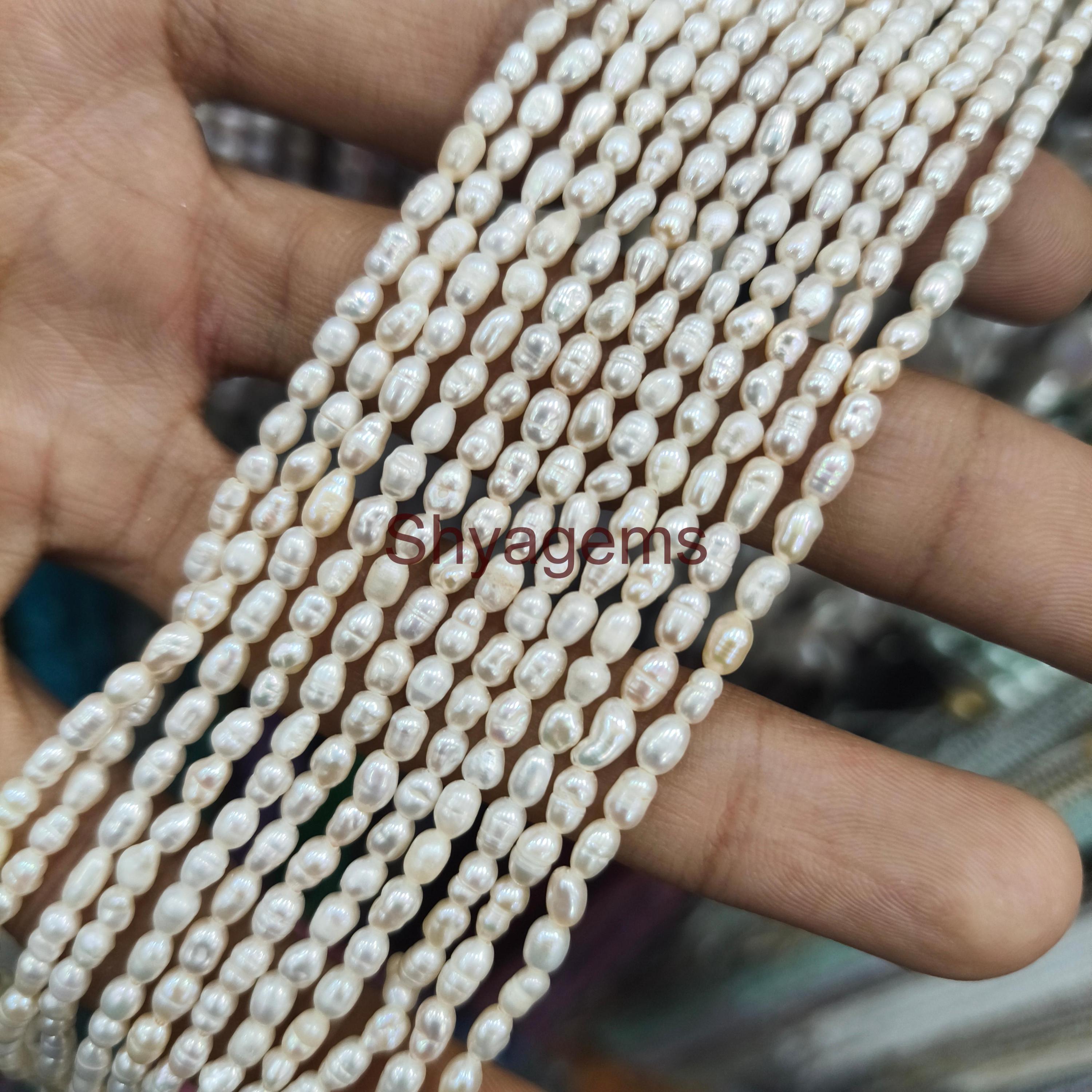 Perle di perle d'acqua dolce di alta qualità, perle di perle bianche, collana di perle lisce di perle d'acqua dolce bianche, collana di perle d'acqua