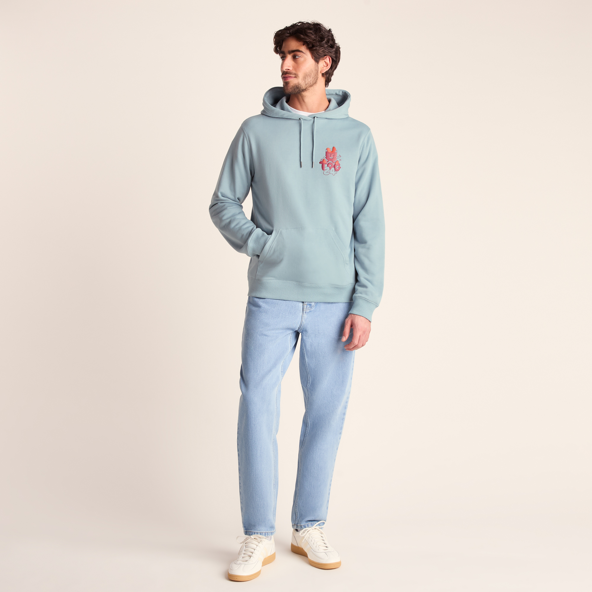 TOG24 Riverton Mens Supersoft Hattie Clark Hoody - Summer Sky - Blue Polycotton - Size Small | TOG24 Sale | Discount Designer Brands