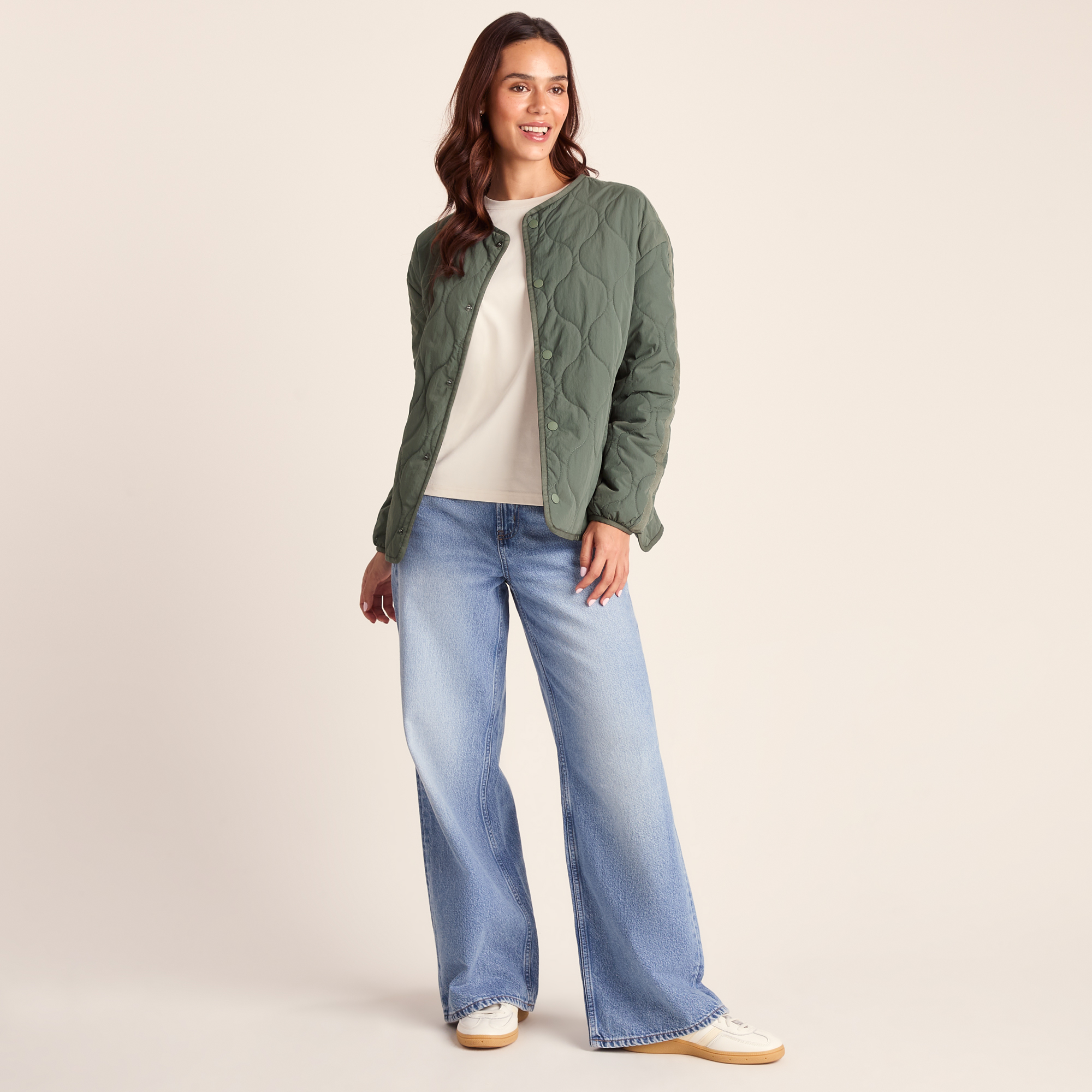 TOG24 Cleadon Womens Shower Resistant Lightweight Insulated Jacket - Pale Khaki - Size 16 UK | TOG24 Sale | Discount Designer Brands