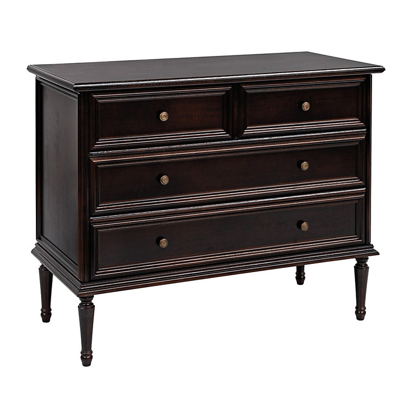 Casa Florentina Emile 4-Drawer Chest - Deep Walnut - Ballard Designs