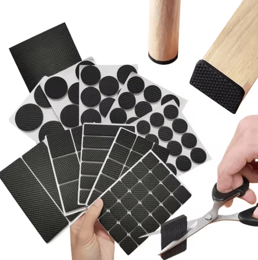Adhesive Rubber Furniture Pads Set Non Slip Floor Protectors For Chairs Table Legs 12 To 48PCS round 2.7cm 30pcs