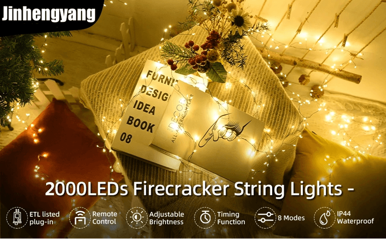 StarWeave Remote Control Copper Wire String Lights For Indoor And Outdoor Decor warm 1500led