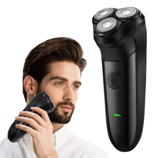 Rechargeable Mini Electric Shaver Intelligent Floating Portable Razor For Men blue