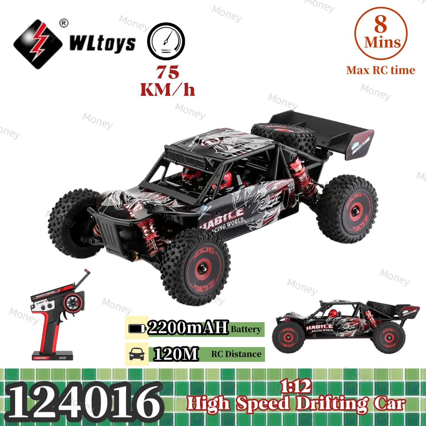 Ultimate 4WD High Speed RC Car Brushless Off Road Racer 124016 1b bo