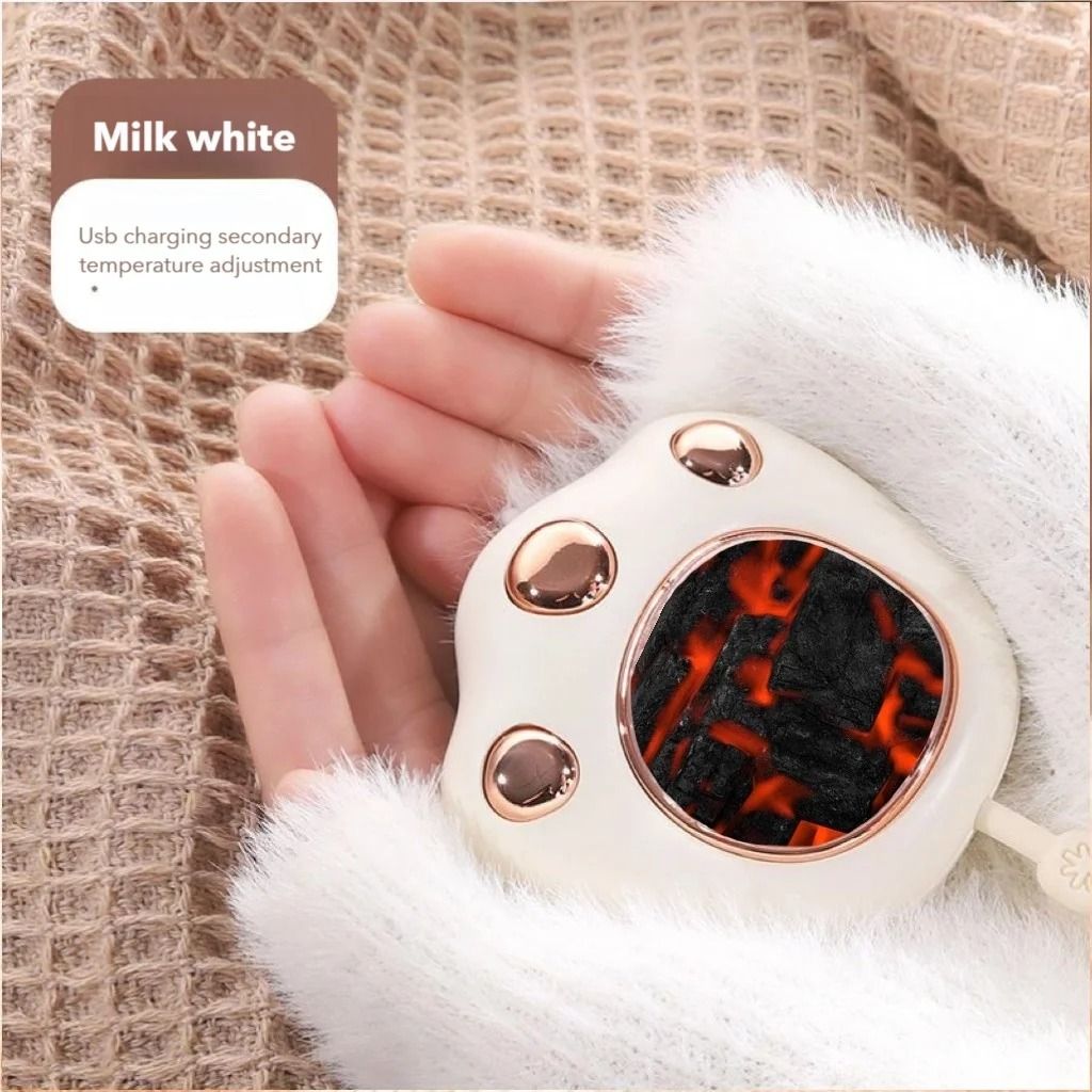 Rechargeable Electric Hand Warmers white