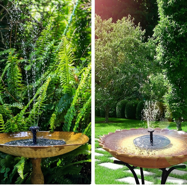 Upgrade Solar Power Bird Bath Fountain Pump, Solar Fountain With Nozzles For Garden Pond, Outdoor Water Fountain Upgrade Solar Power Bird Bath Fountain Pump, Solar Fountain With Nozzles For Garden Pond, Outdoor Water Fountain