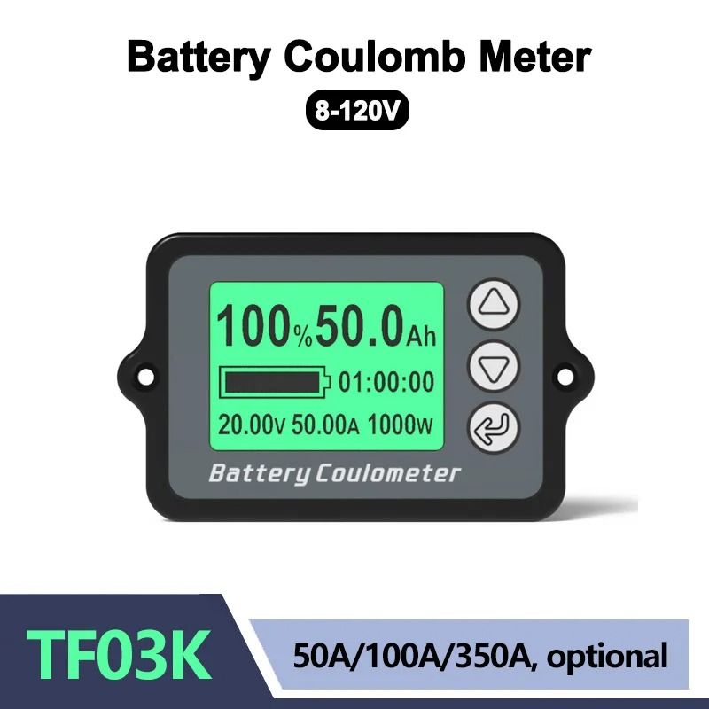 TK15 Coulomb Meter & Battery Capacity Tester 8 120v 350a(0 500a)