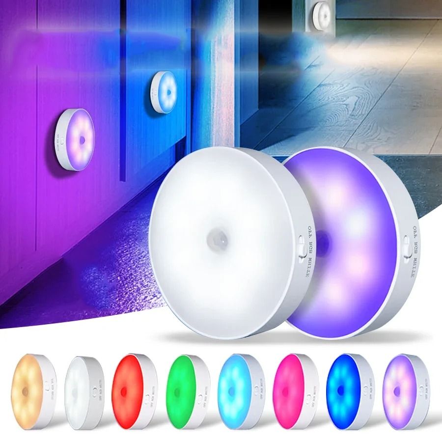Smart Motion Sensor LED Night Light white Warm Switch