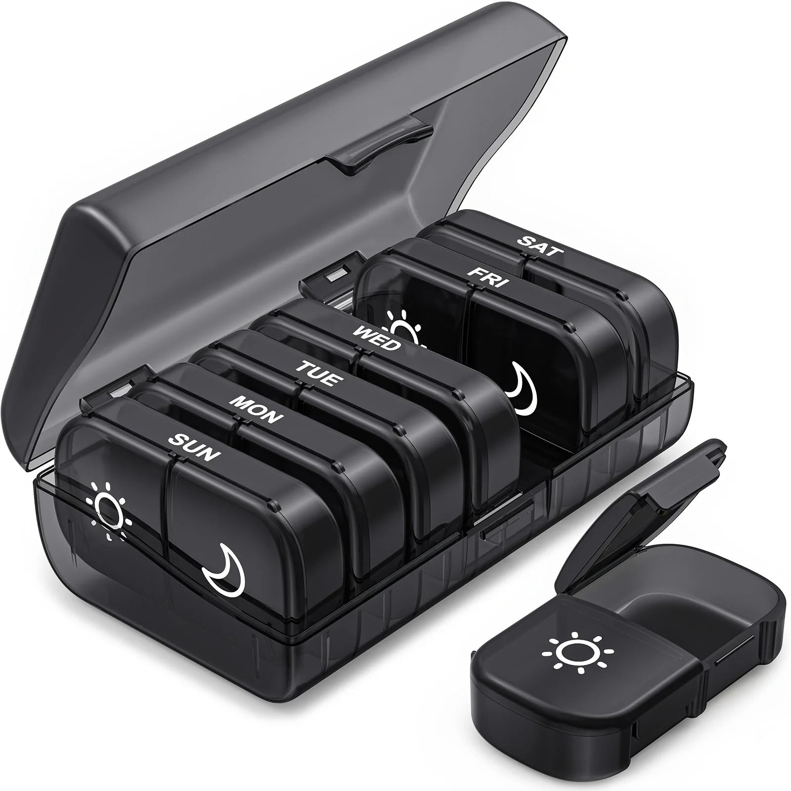 Universal Secure Weekly Health And Supplement Matrix black