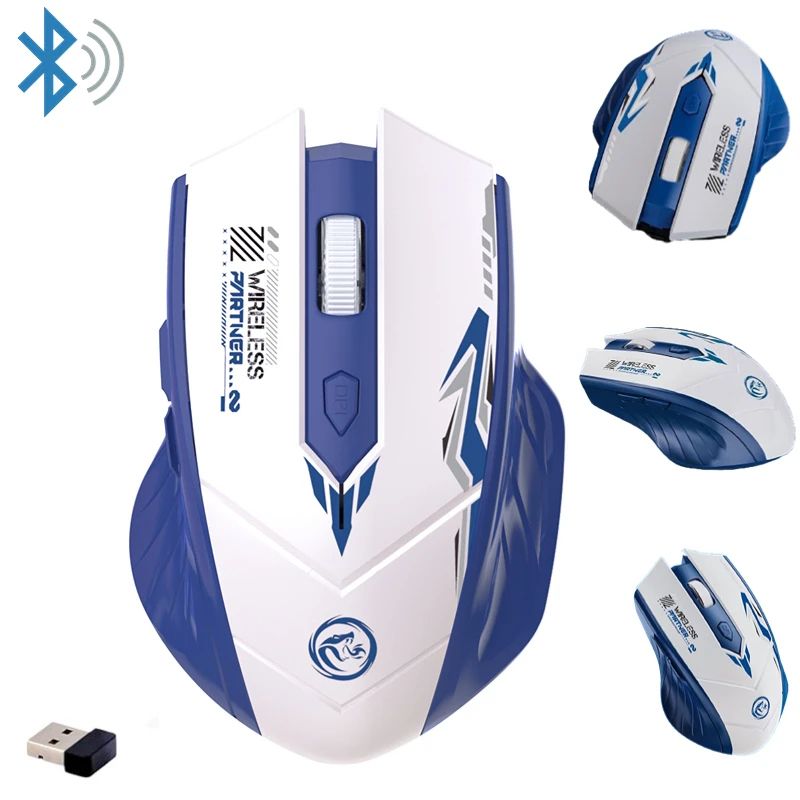 Dual Mode Wireless Gaming Mouse With Bluetooth 5.4 And Rechargeable Battery black