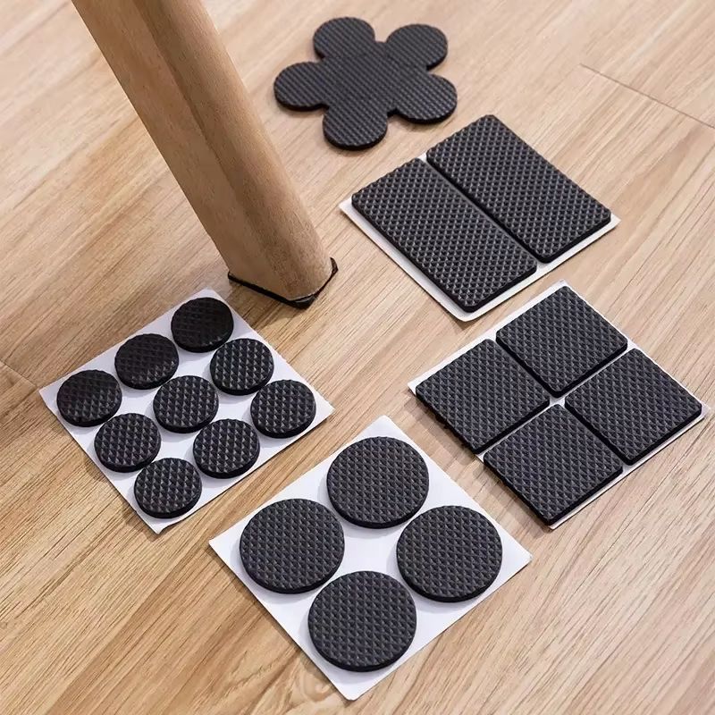 Self Adhesive Furniture Leg Floor Protectors Anti Skid Scratch Resistant Pads 48pcs Square