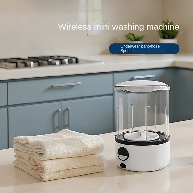 Portable Mini Washing Machine Folding Design For Quick Underwear Laundry Portable Mini Washing Machine Folding Design For Quick Underwear Laundry