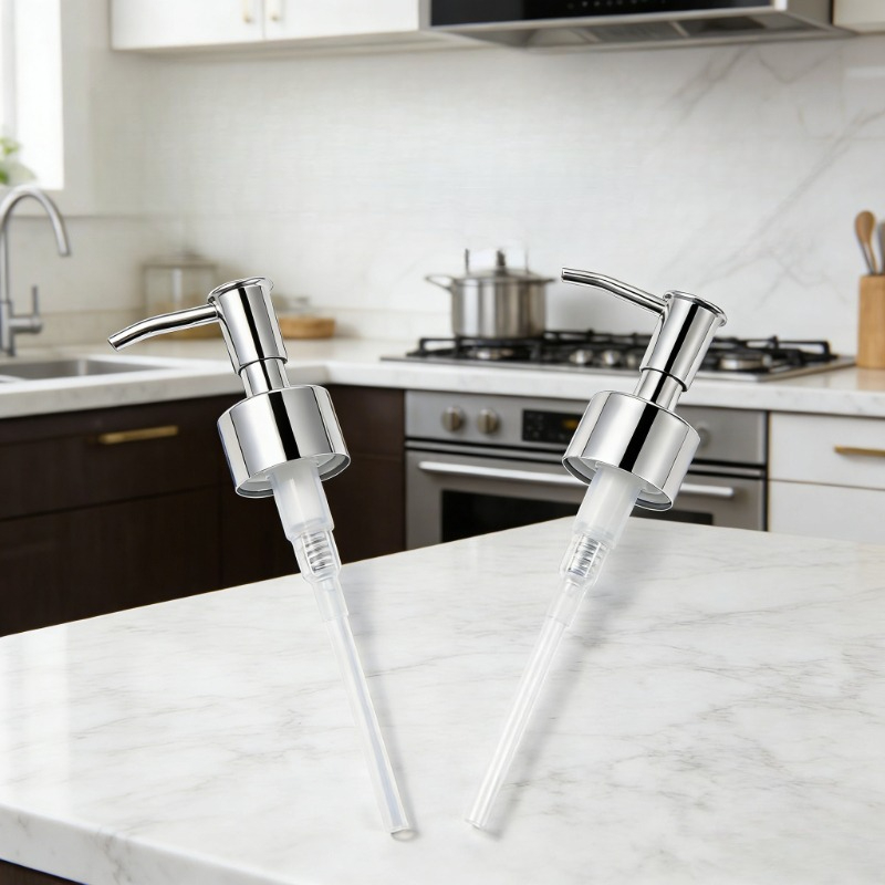 Replacement Stainless Steel Soap Dispenser Pump Head For Threaded Bathroom Kitchen Accessory, Shampoo Soap Pump Replacement Stainless Steel Soap Dispenser Pump Head For Threaded Bathroom Kitchen Accessory, Shampoo Soap Pump