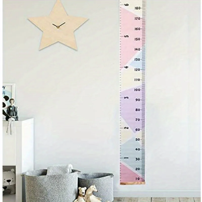 Kids Growth Chart Ruler, Removable Wall Art, Waterproof Nursery Decor, Height Measure Wall Chart For Bedrooms dinosaur