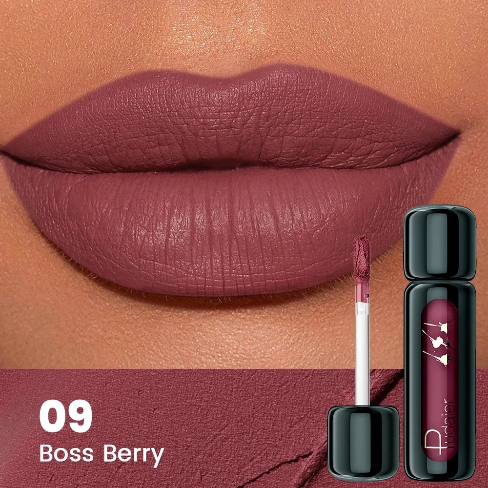 VelvetBloom Matte Velvet Lip Gloss High Pigment Liquid Lip Mud 10