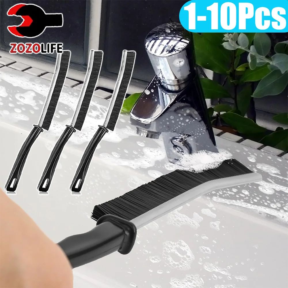 Hard Bristle Gap Cleaning Brush black 5pcs