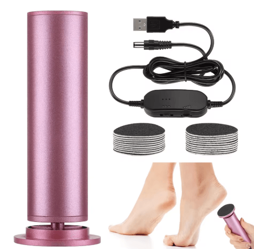 SmoothStep Pro Electric Foot Callus Remover Pedicure Tool Set usb Type