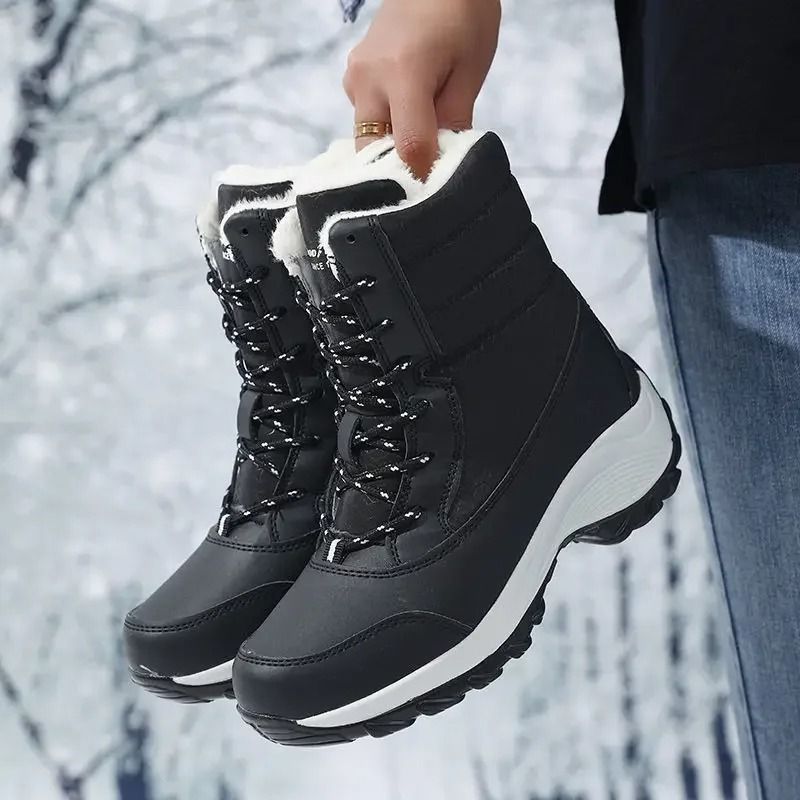 Waterproof Winter Platform Snow Boots blue 6