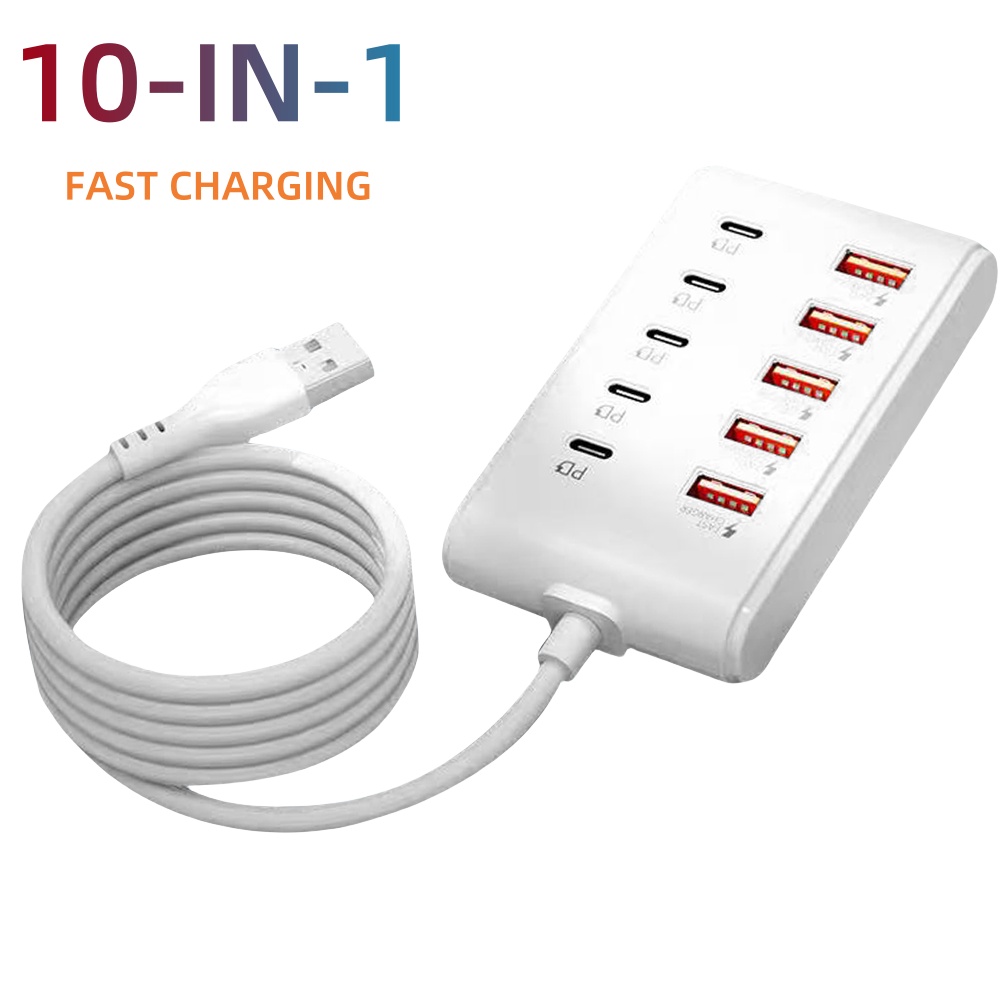 Universal Multi Port USB Power Strip USB C Desktop Charging Station Type C HUB Adapter Universal Multi Port USB Power Strip USB C Desktop Charging Station Type C HUB Adapter