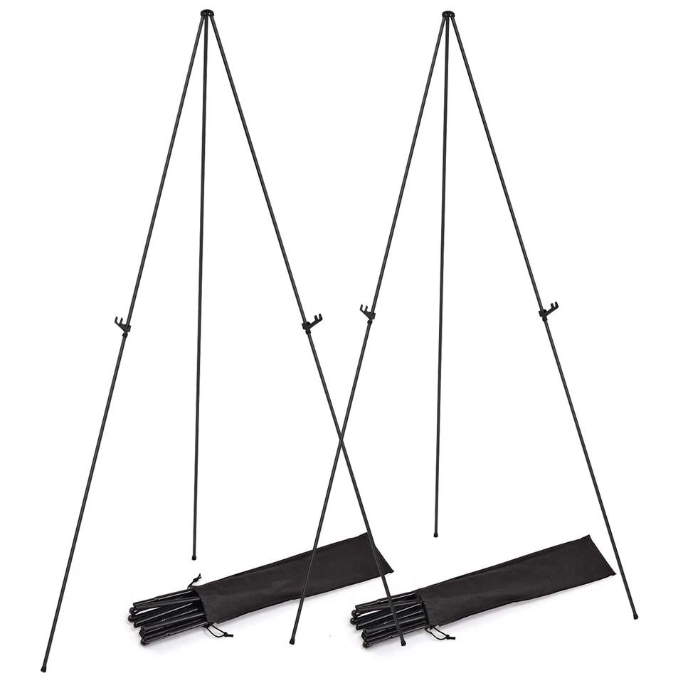 Portable Alloy Easel, Adjustable Tripod Stand For Wedding, Poster Art, And Drawing Portable Alloy Easel, Adjustable Tripod Stand For Wedding, Poster Art, And Drawing