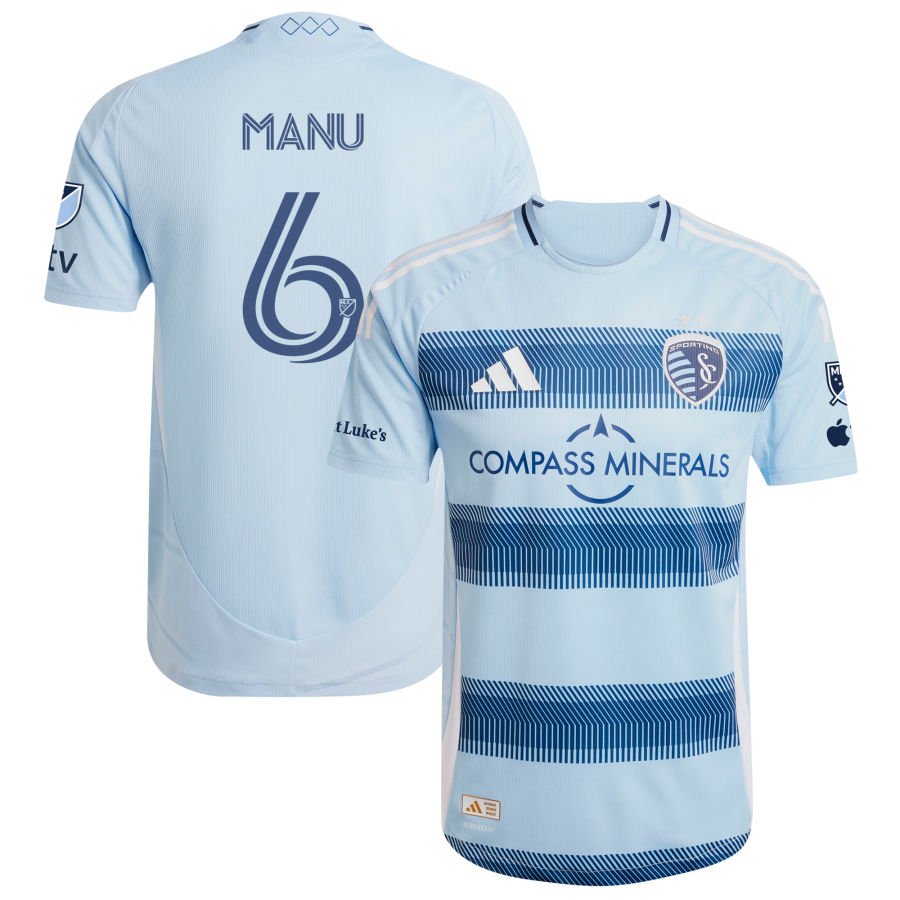 Suleymanov Shapi Men's adidas Light Blue Sporting Kansas City 2025 One KC On-Field Authentic Custom Jersey