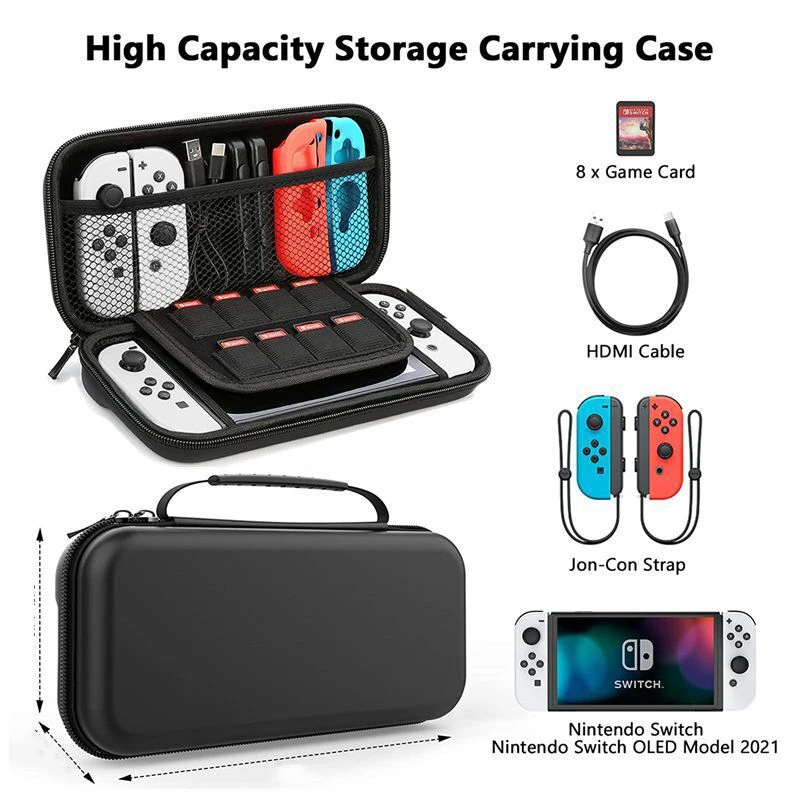 Storage Bag For Nintendo Switch Portable Protective Case Anti-Scratch Waterproof Travel Bag For Nintendo Switch OLED Accessories