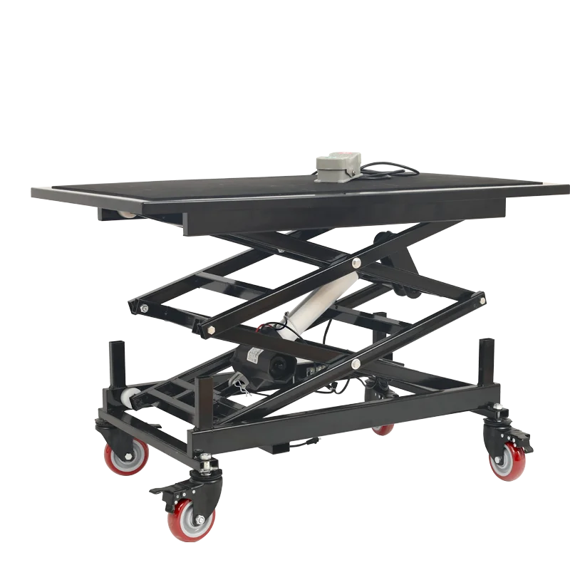 Elektrischer Hebe-Pferdehocker, Scherenhubtisch, 24 V, Hebeplattform, Schubstangenheber, Miniatur-Werkbank