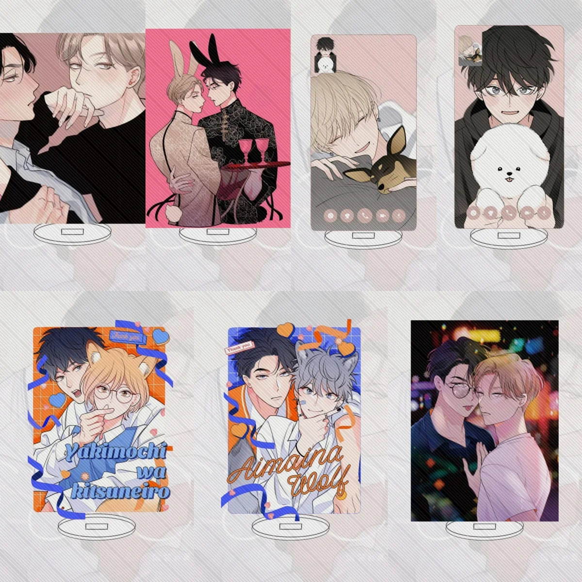 15CM BL Comic Fake Fact Lips Acryl Standmodell Cosplay Charaktere Ornament Zubehör Weihnachtskollektion Geschenke Image