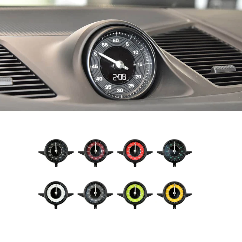 Sport Chrono Elektronische Stoppuhr Uhr Timer Messgerät für Porsche Cayenne 9YA 2024 2025 2026 Armaturenbrett Innenausstattung Upgrade Zubehör Image