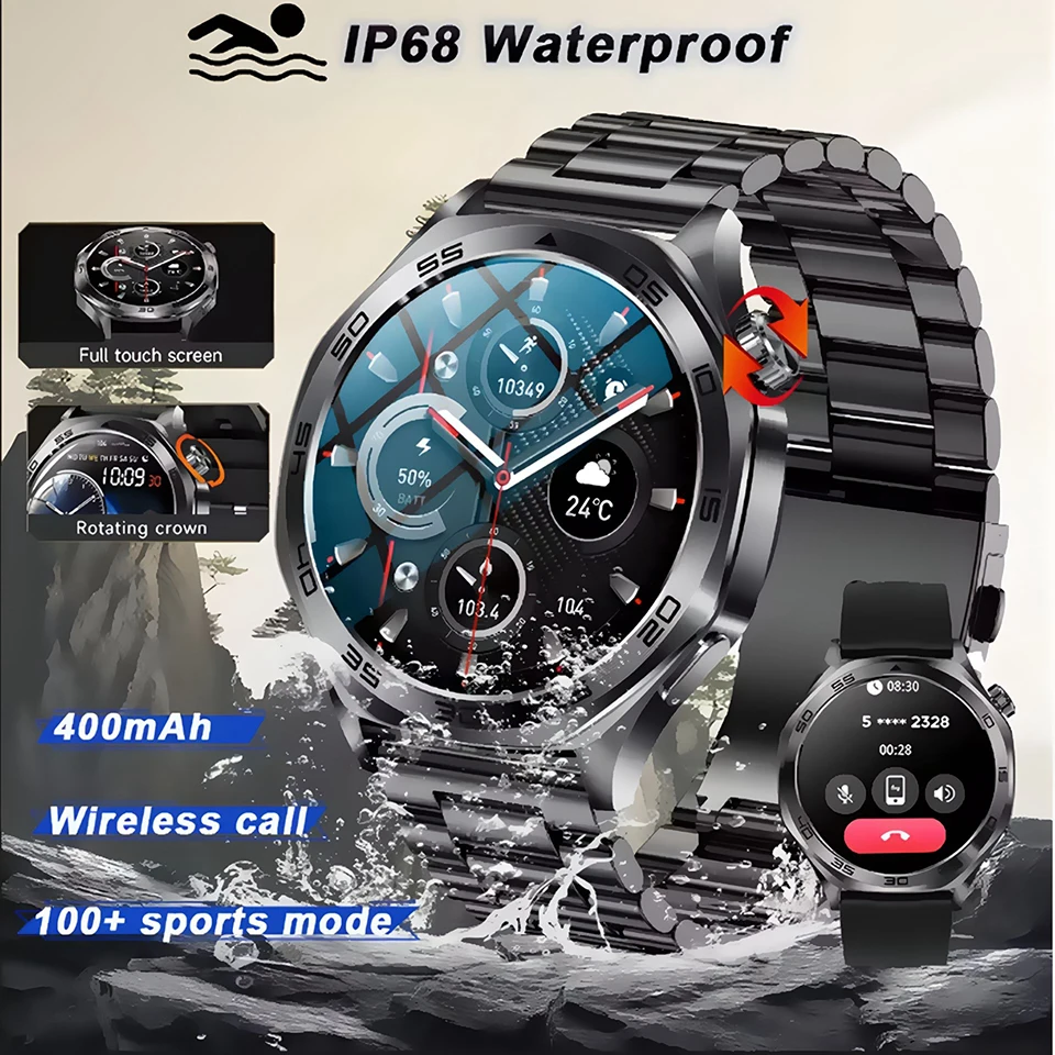 Outdoor Smartwatch 2026 EKG-Überwachung Herzfrequenz Bluetooth-Anruf Schlafüberwachung Smart Island Sport Wasserdichte Smartwatch für Herren Image
