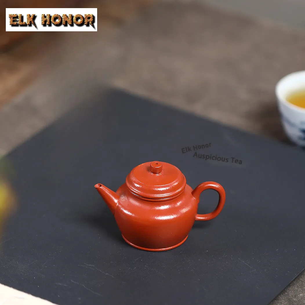 50ml Antike Yixing Lila-Ton-Teekanne, berühmte Meisterhandarbeit, De Zhong Kanne aus Rohzement, Zhu-Mud-Kessel, chinesisches Zisha-Teeset, Geschenk Image