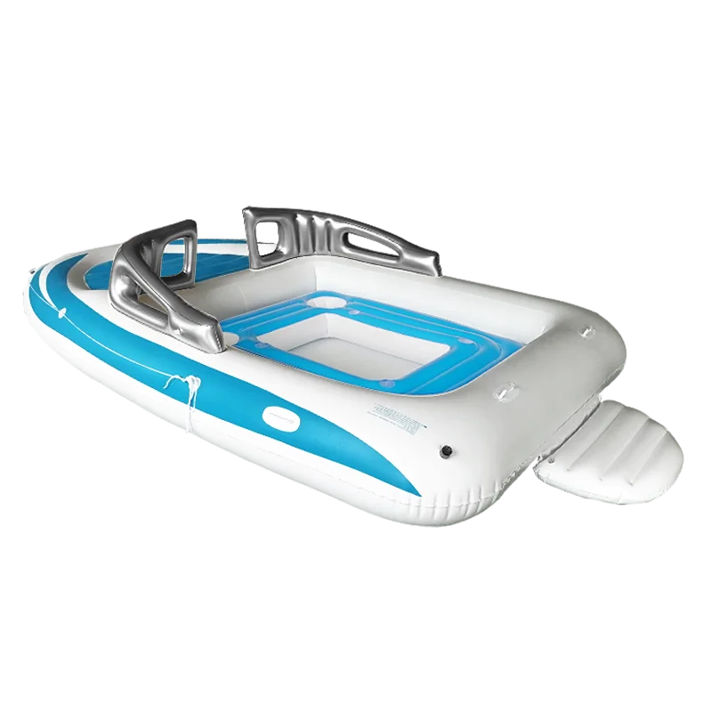 6-Personen aufblasbare Bay Breeze Boat Island Party Island aufblasbare Luxus Mega Yacht Pool Float Wasser Spielpark Image