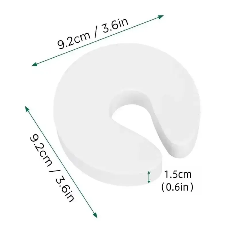 6/12Pcs Tür Stopper Kinder Kinder Schutz EVA C Form Tür Stopper Baby Sicherheit Schützen Tür stop Jammer Weiche Schaum Tür Clip