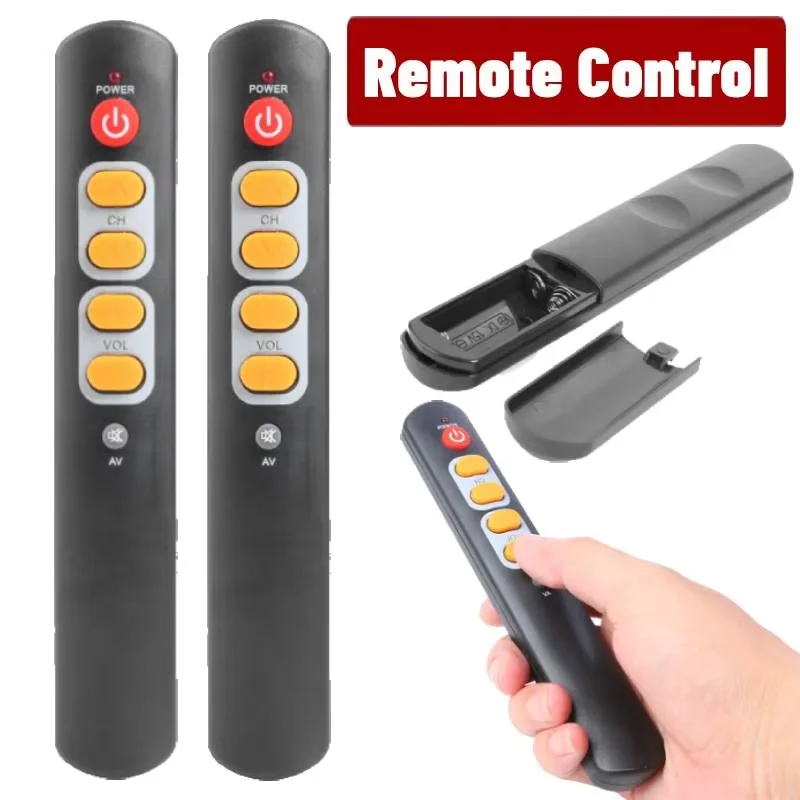 Elektronisches Smart-Home-Zubehör Universelle 6-Tasten-Lernfernbedienung mit Großen Gelben Tasten IR-Kopierfernbedienung für TV und Set-Top-Box Image