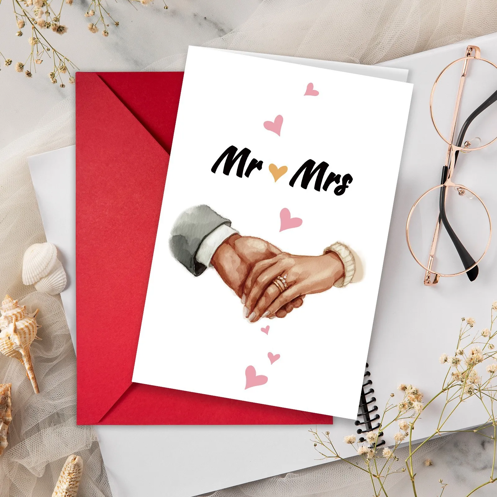 1 lustige Liebesgeständnis-Karte, Liebesgeständnis für Paare, handgeschriebene Botschaft, Umschlag, Grußkarte Image