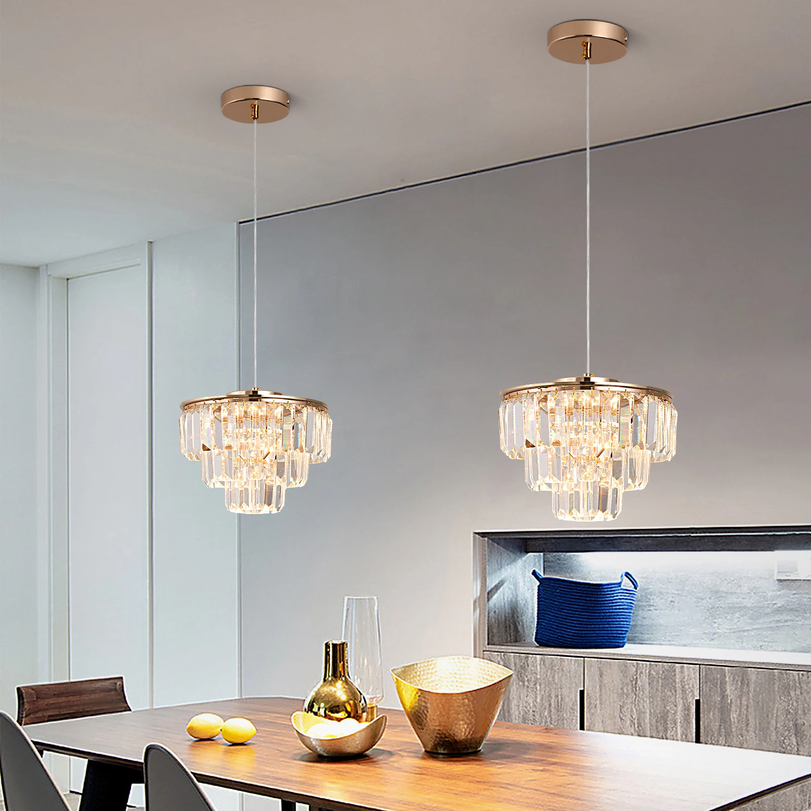 VETRULUS Luxus Kristall Kronleuchter Glanz Design Gold Moderne Led-deckenleuchte Wohnzimmer Schlafzimmer Hängen Lampe Beleuchtung Leuchte