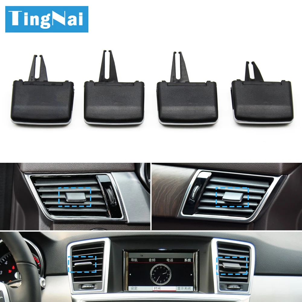 2/4pcs Auto vorne hinten AC Entlüftung Auslass Kühlergrill Schiebe clip Reparatur satz für Mercedes Benz W166 W292 ml350 gl450 m ml gle gls Image